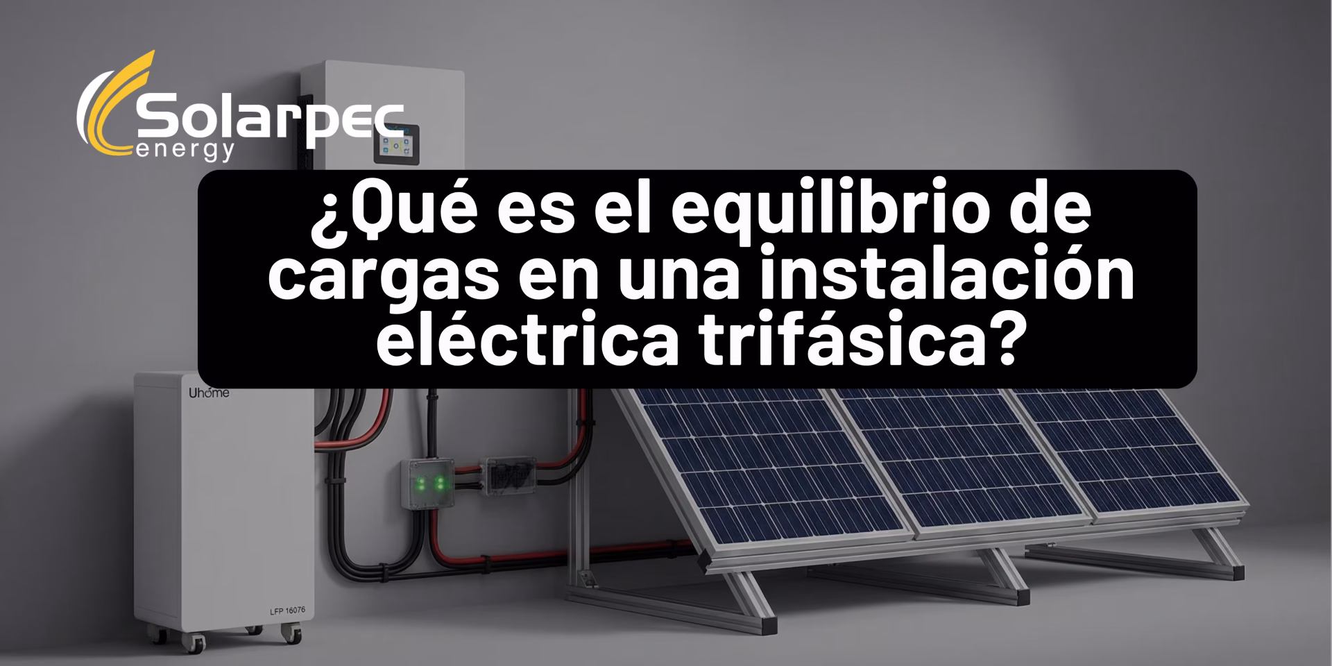 ¿Qué es el equilibrio de cargas en una instalación eléctrica trifásica?