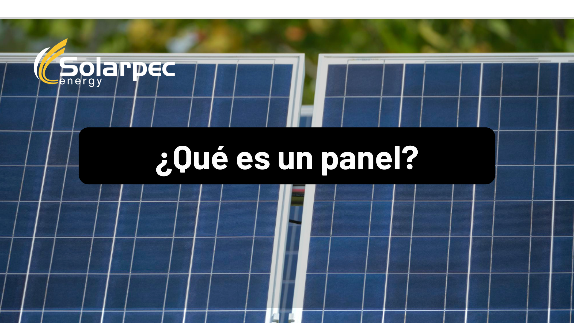 ¿Qué es un panel?