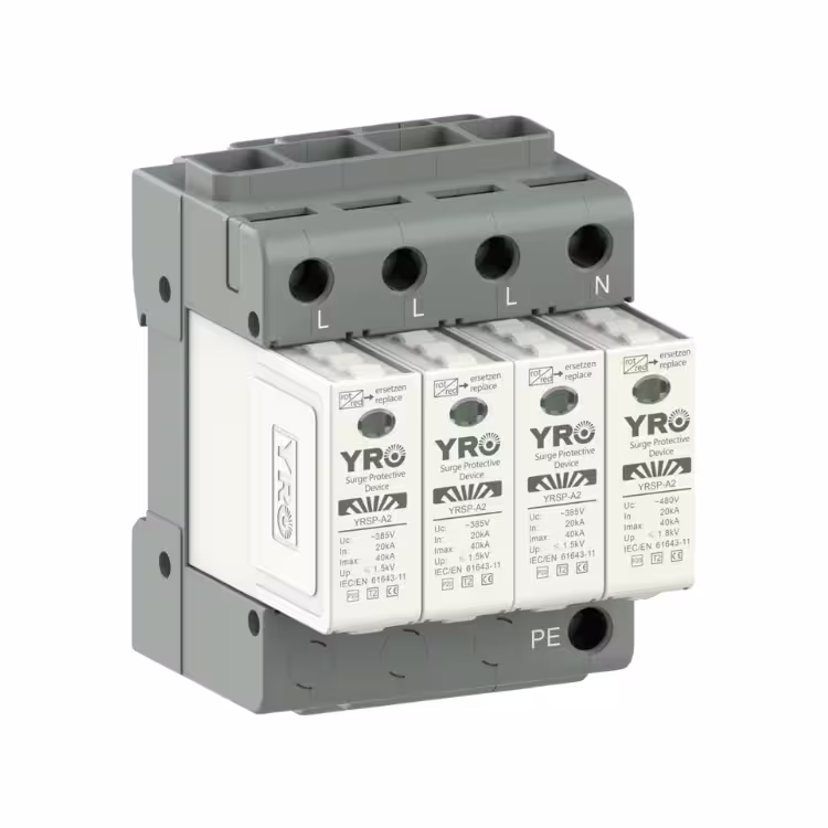 DPS Sobretensiones YRO YRSP EC T2 4P 30-60KA 440V AC - Vista principal