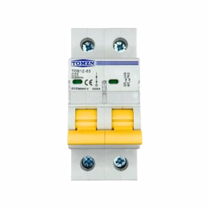 Interruptor Automático TOMZN TOB1Z-25 2P 25A 600V DC - Imagen 1