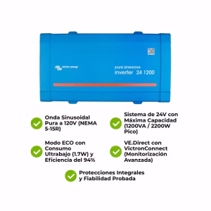 Inversor Victron Phoenix 24-1200V 120V VE.Direct NEMA 5-15R - Imagen 5